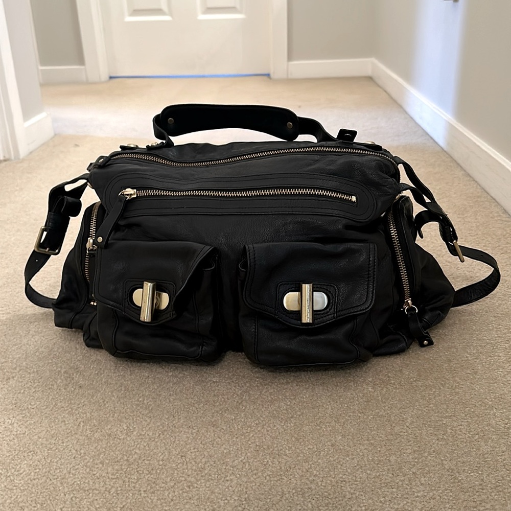 Kenneth Cole leather duffel bag